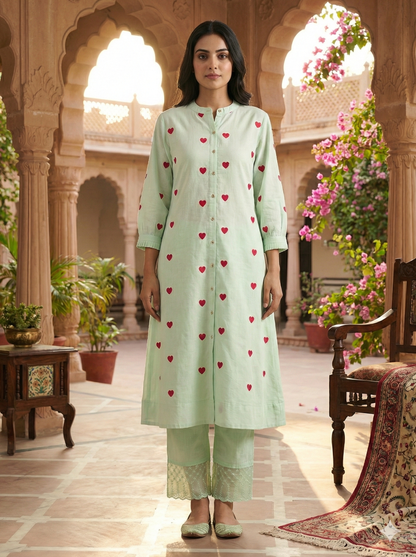 Pure Cotton Designer Kurti Set for Daily & Casual Wear