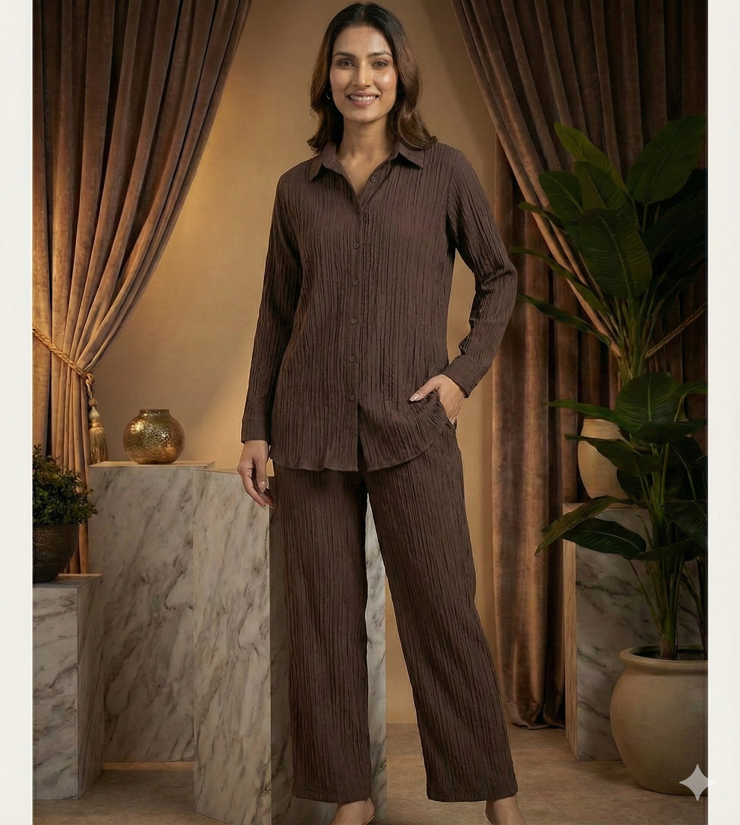 Elegant Two-Piece Cord Set for Office & Daily Use