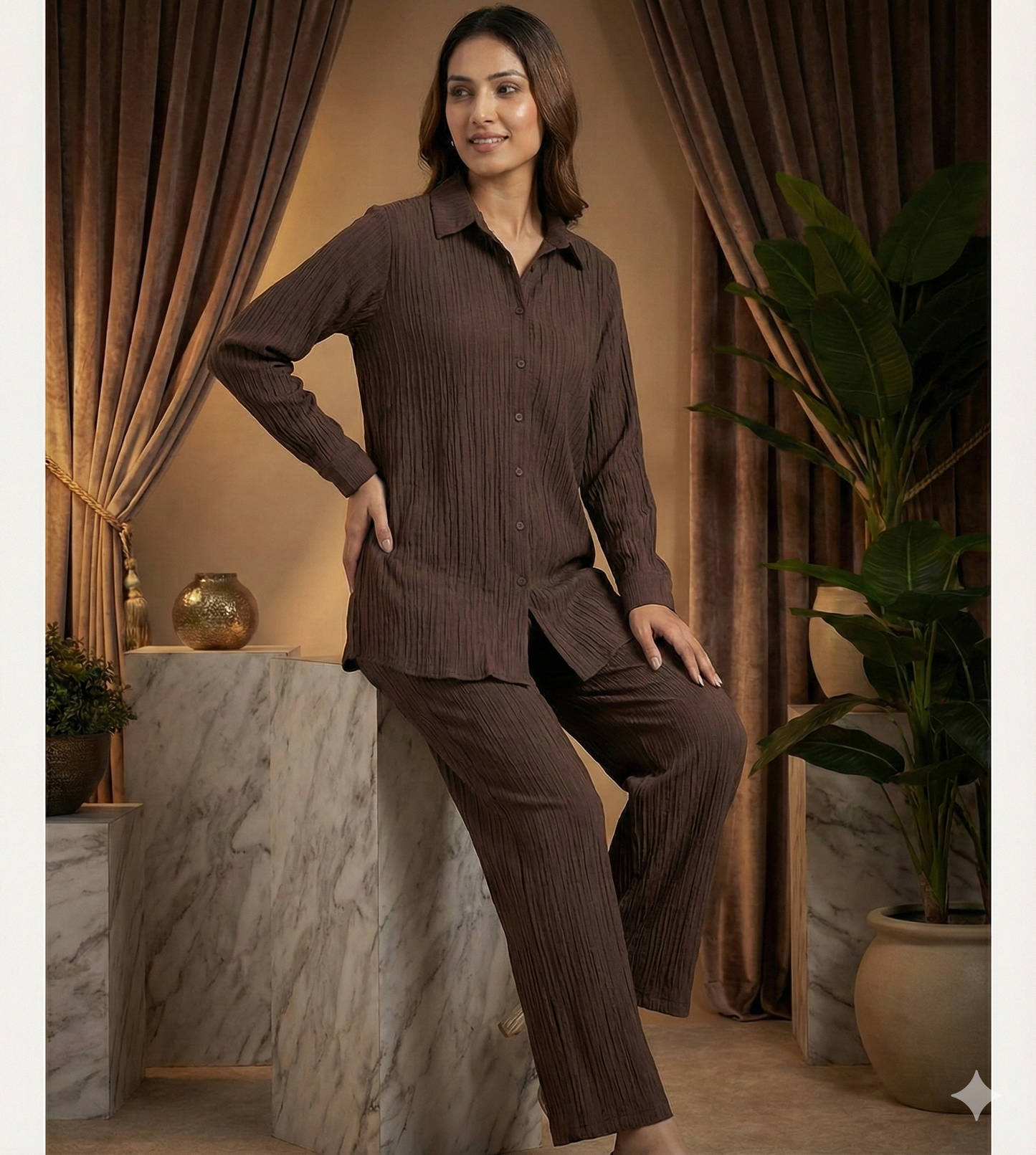 Elegant Two-Piece Cord Set for Office & Daily Use