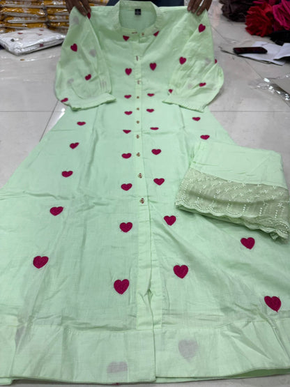 Pure Cotton Designer Kurti Set for Daily & Casual Wear